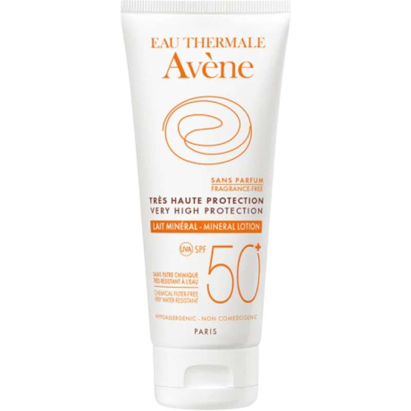 Avène Eau Thermale Avene Solare Latte Schermo Minerale Spf 50+ 100 Ml