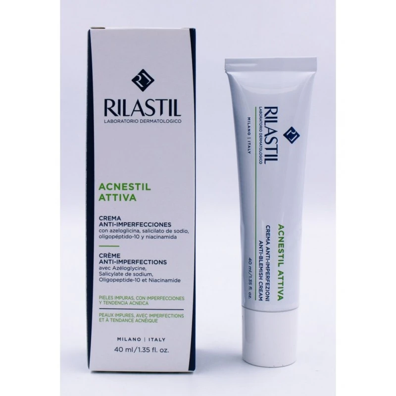 Rilastil Acnestil Attiva Crema Viso Per Acne Lieve E Moderata 40 Ml